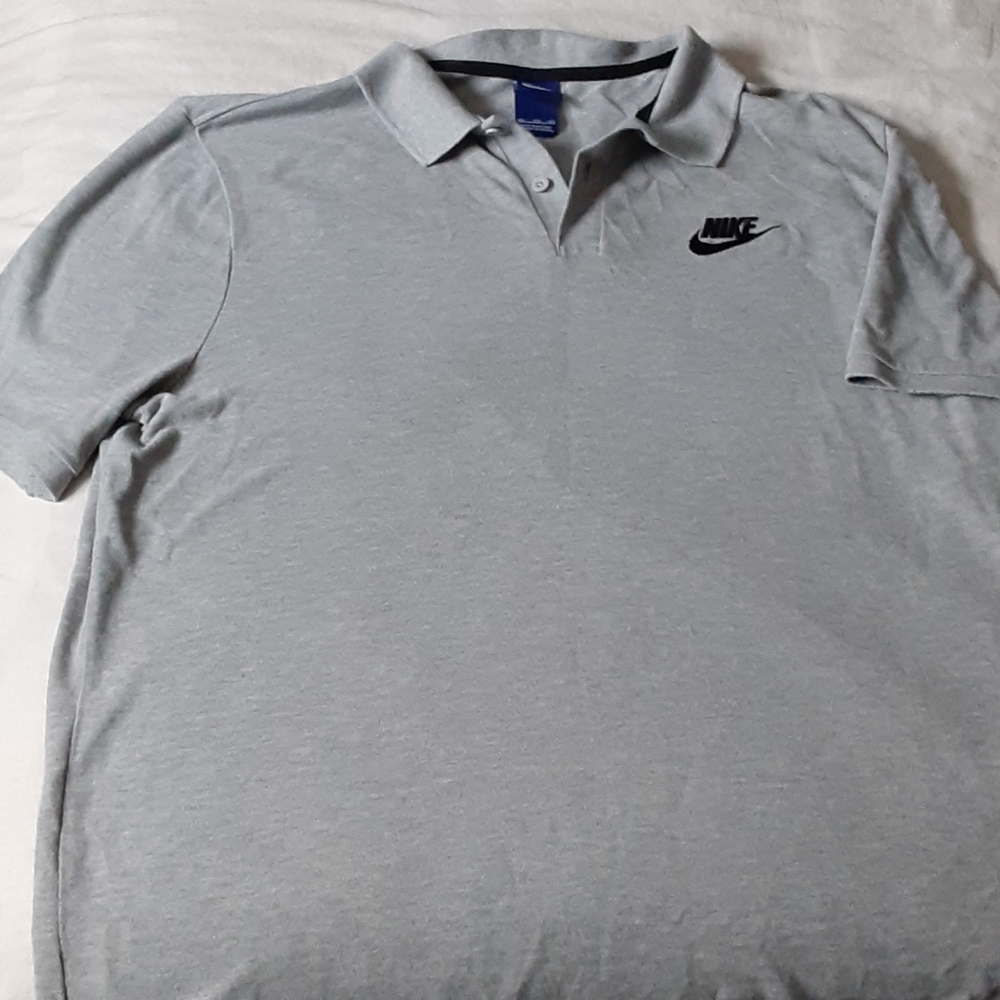 Men's Nike gray collared shirt